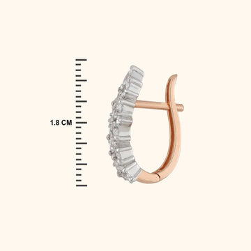 A Symbol of Love and Luxury Diamond Earring 18KT